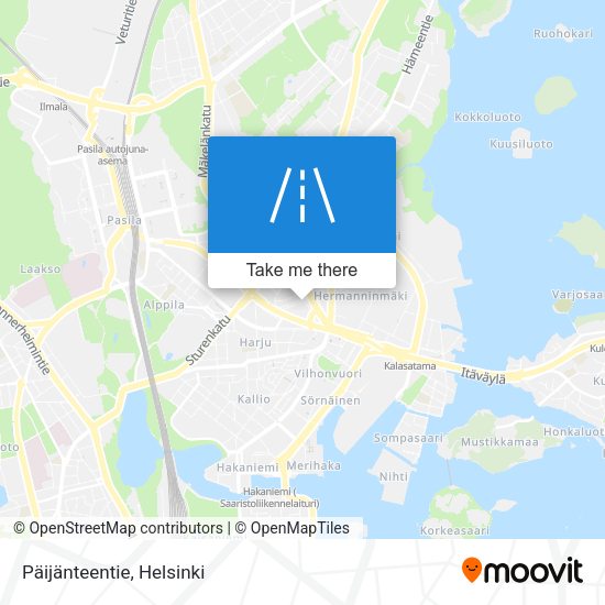Päijänteentie map