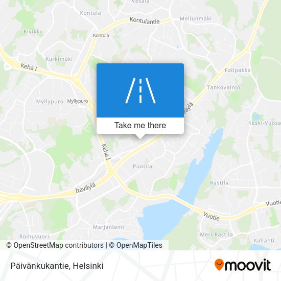 Päivänkukantie map