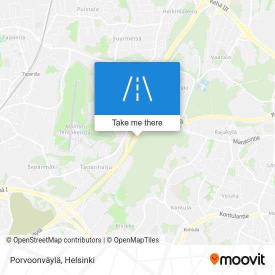 Porvoonväylä map