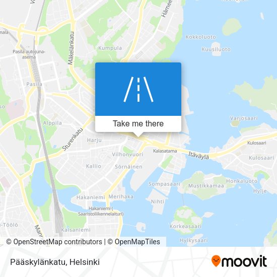 Pääskylänkatu map