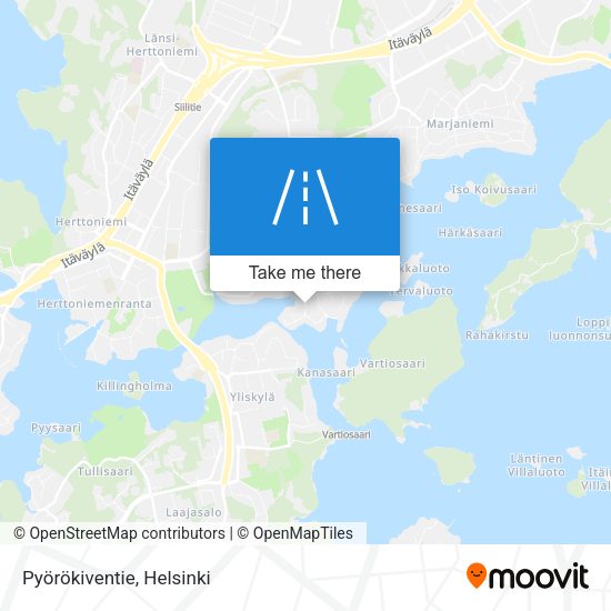 Pyörökiventie map
