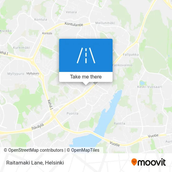 Raitamaki Lane map