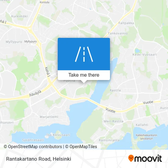 Rantakartano Road map