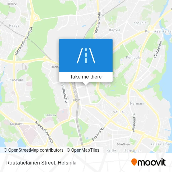 Rautatieläinen Street map