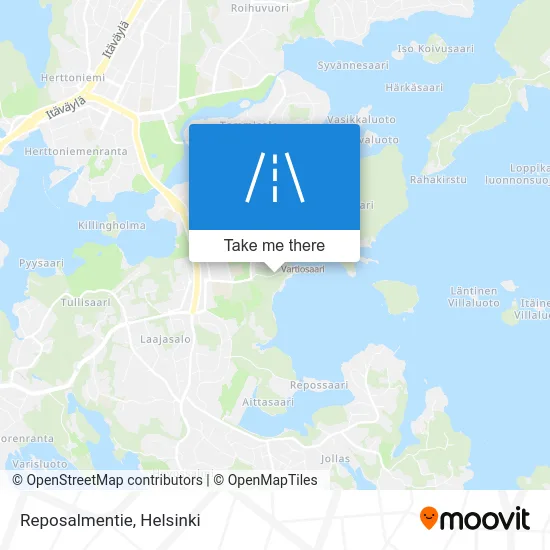 Reposalmentie Road map