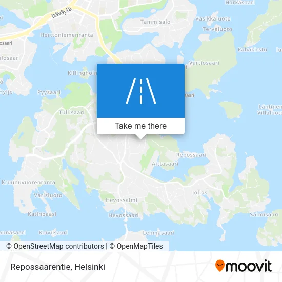 Repossaari Road map