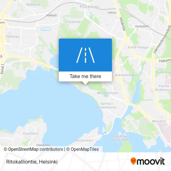 Ritokalliontie map