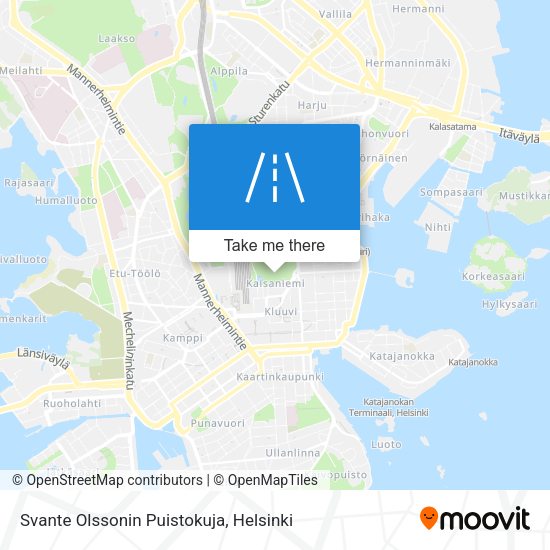 Svante Olssonin Puistokuja map