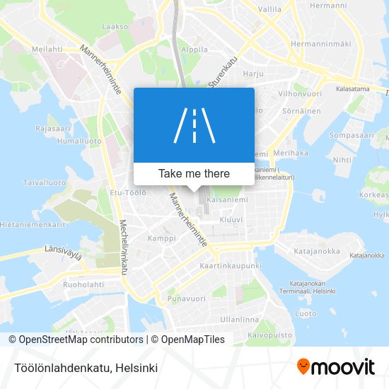 Töölönlahdenkatu map