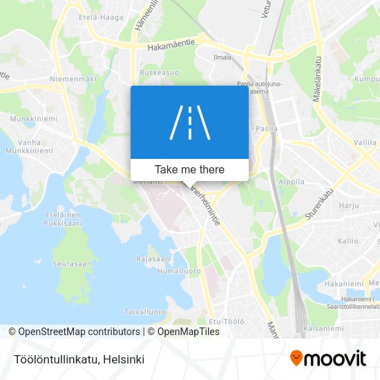 Töölöntullinkatu map