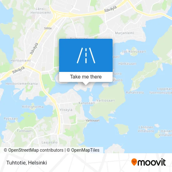 Tuhtotie map