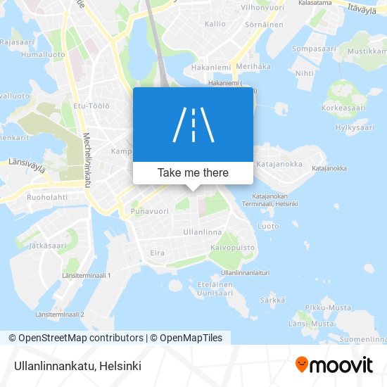 Ullanlinnankatu map