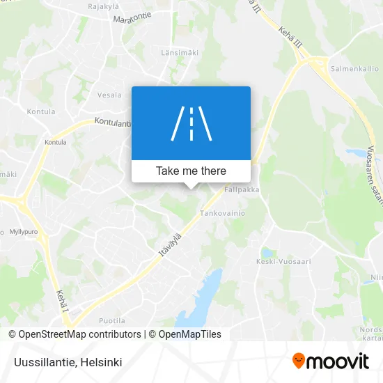 Uussillantie map