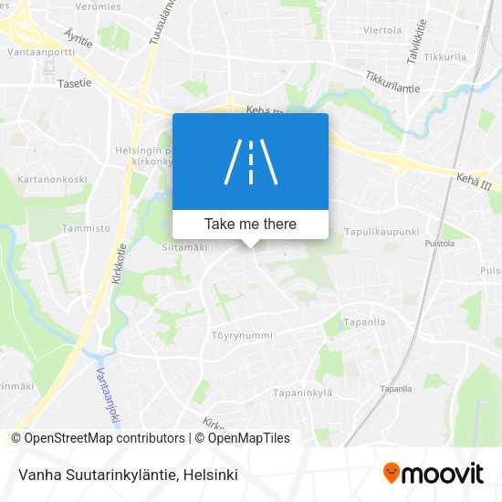 Vanha Suutarinkyläntie map
