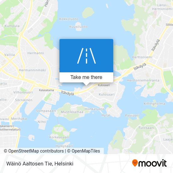 Wäinö Aaltosen Tie map