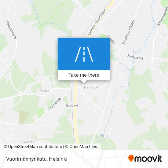 Vuorimännynkatu map