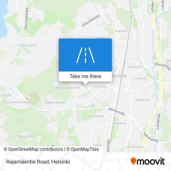 Rajamäentie Road map