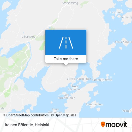 Itäinen Bölentie map