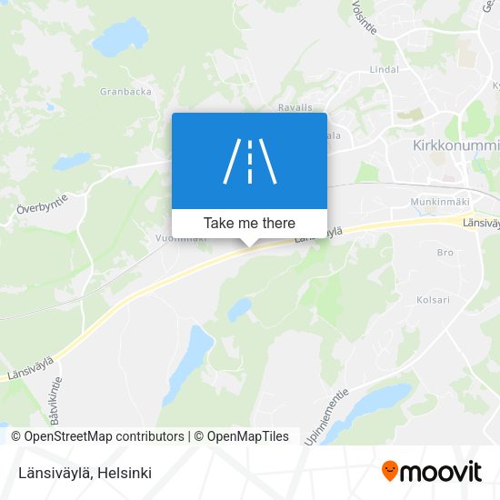 Länsiväylä map