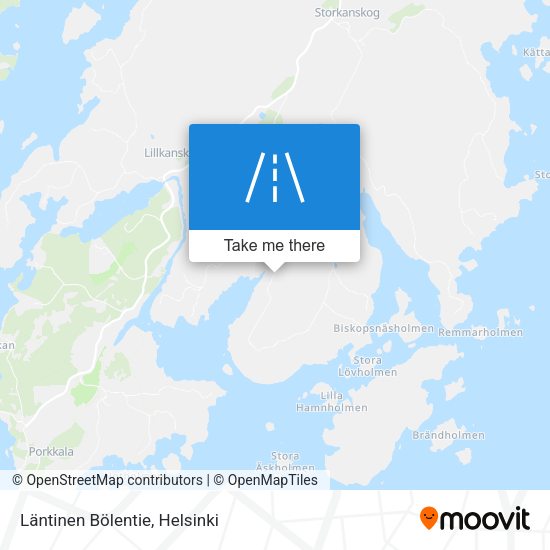 Läntinen Bölentie map