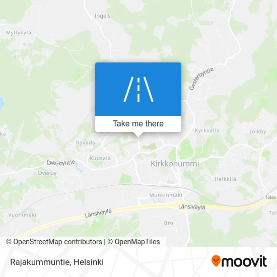 Rajakummuntie map