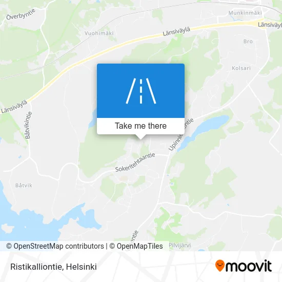 Ristikallio Road map