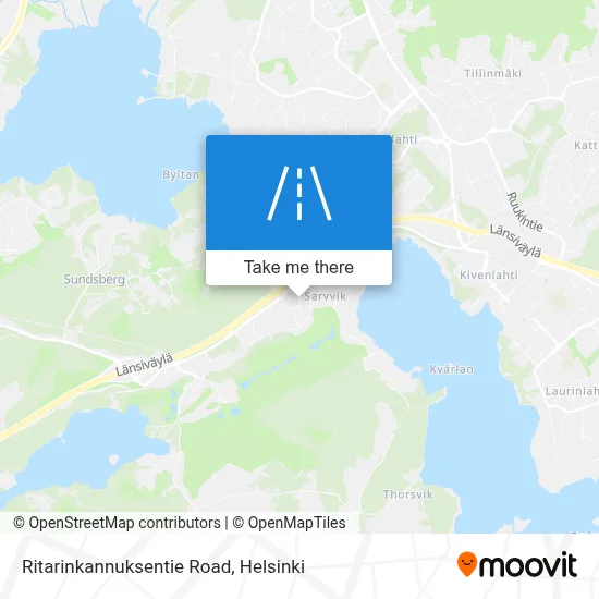 Ritarinkannuksentie Road map