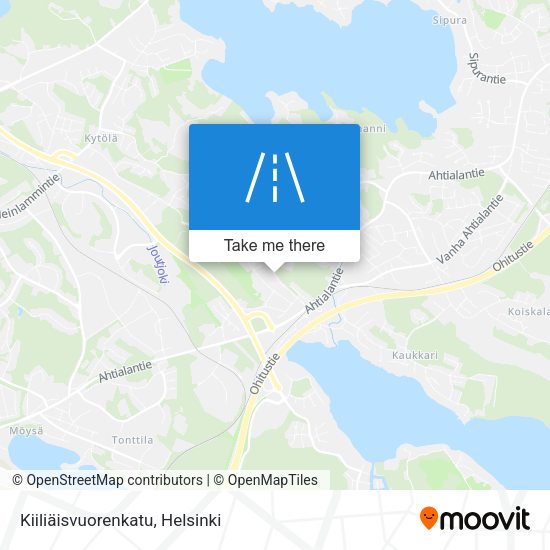 Kiiliäisvuorenkatu map