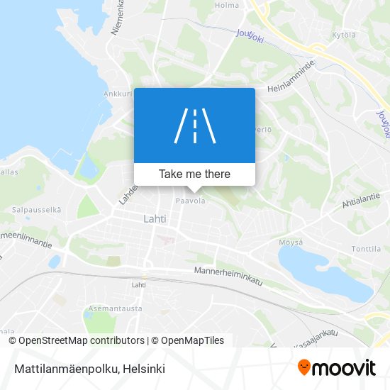 Mattilanmäenpolku map