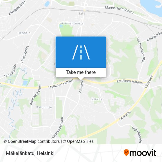 Mäkelänkatu map
