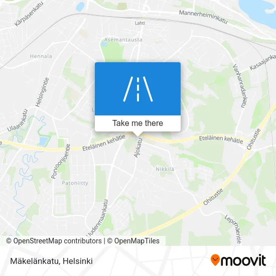 Mäkelänkatu map