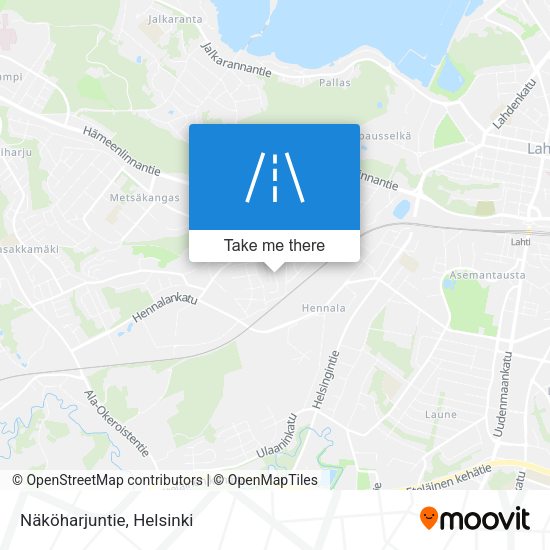 Näköharjuntie map