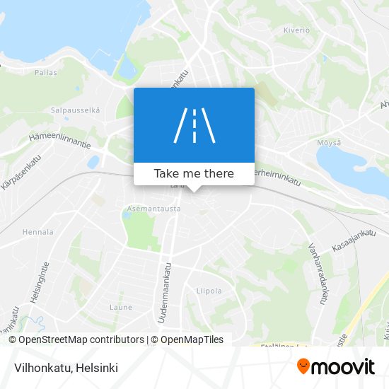 How to get to Vilhonkatu in Lahti by Train or Bus?