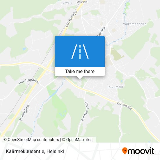 Käärmekuusentie map