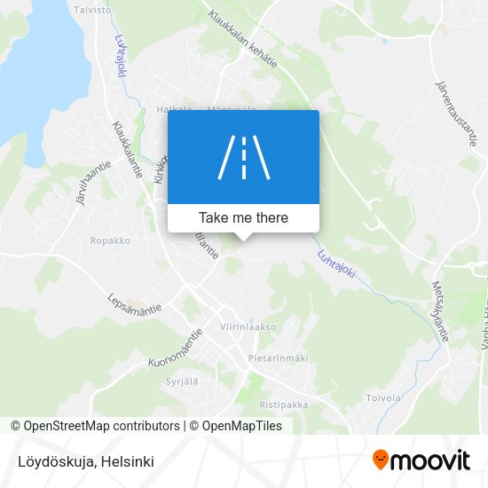 Löydöskuja map