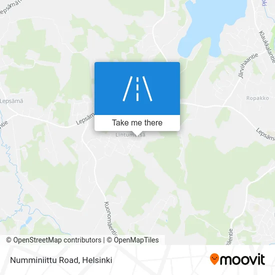 Numminiittu Road map