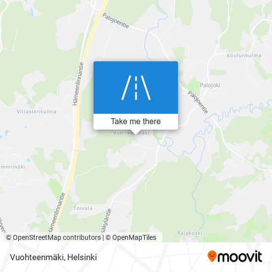 Vuohteenmäki map