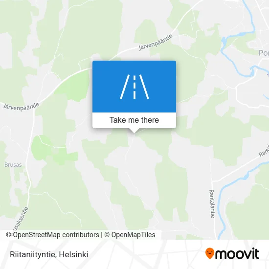 Riitaniitty Road map
