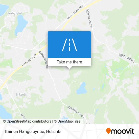 Itäinen Hangelbyntie map