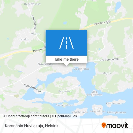 Korsnäsin Huvilakuja map
