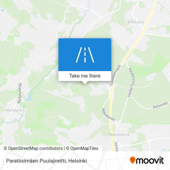 Paratiisimäen Puulajireitti map
