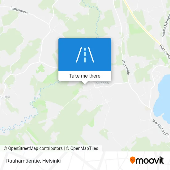 Rauhamäentie Road map
