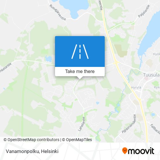 Vanamonpolku map