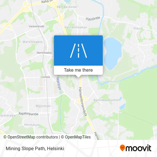 Mining Slope Path map