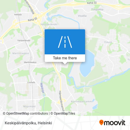 Keskipäivänpolku map