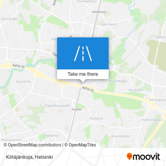 Kiitäjänkuja map