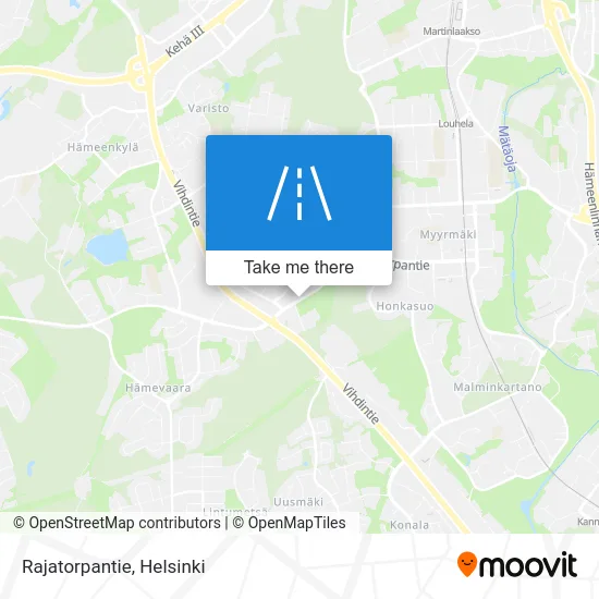 Border Croft Road map