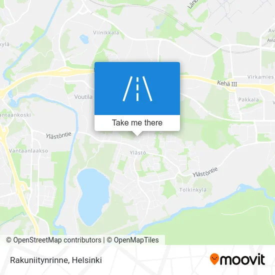 Rakuni Meadow Slope map