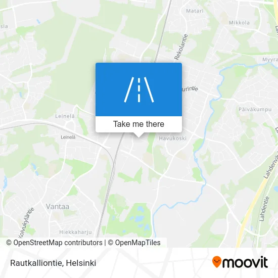 Rautkallion Road map