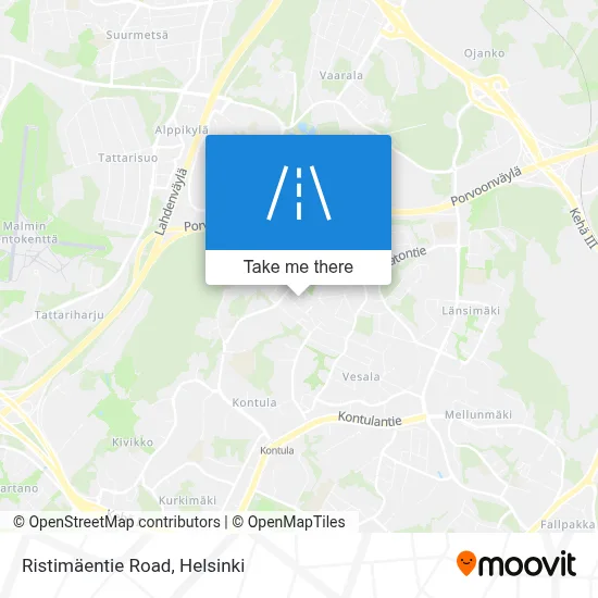 Ristimäentie Road map